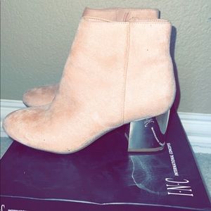 Aldo soft pink booties
